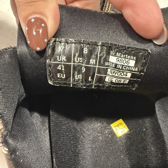 Vtg Y2K Dr Martens Brown Leather Chunky Oxford Platform Shoes 9806 Womens Sz 9 - Picture 8 of 8